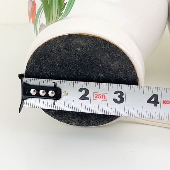 Set 2 Vintage Ceramic Asian Oriental Electric Lamps Irises Butterfly Signed Mini - Picture 11 of 11